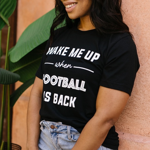 Wake Me Up When Football is Back Graphic Tee - Picture 2 of 11